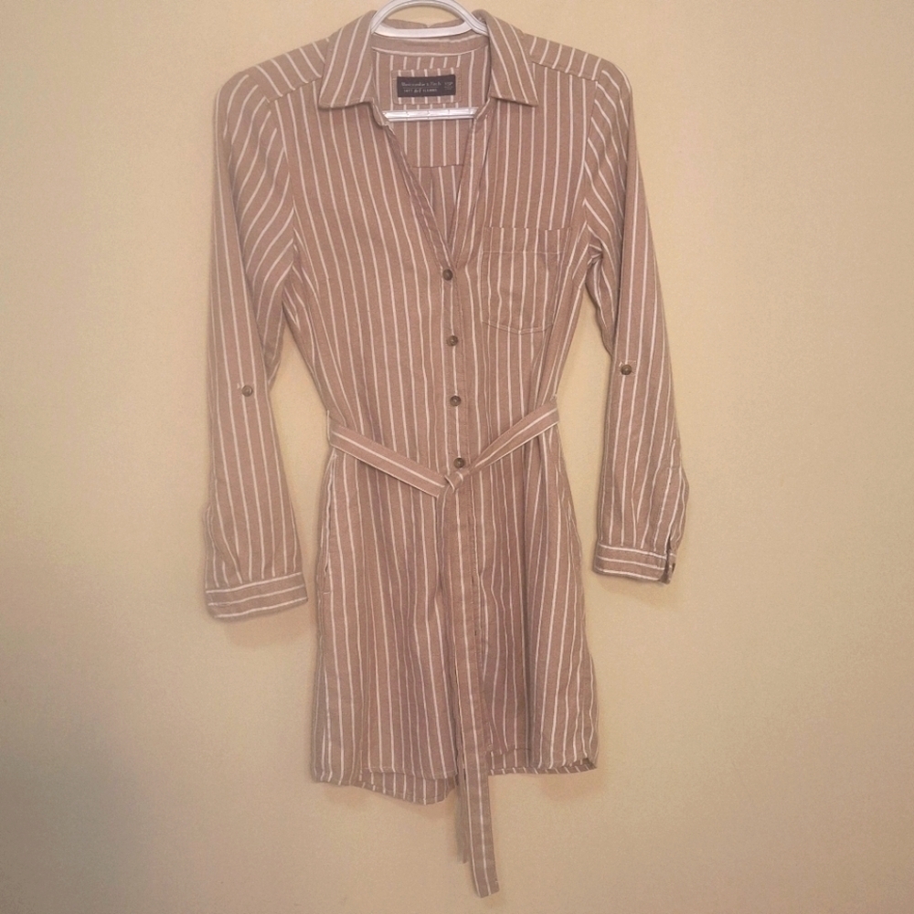 Abercrombie & Fitch soft A&F flannel shirt dress SZ XS
